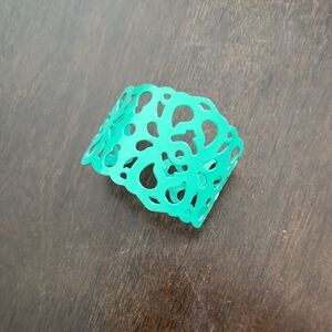 Elegant Green Lace Cuff Bracelet